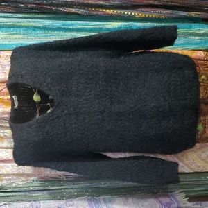 Black fuzzy sweater